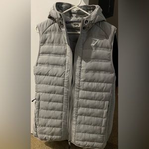 Grey Gymshark puffer vest